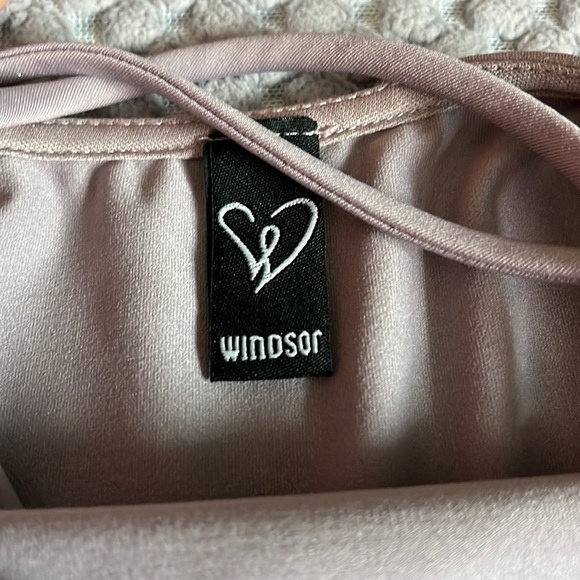 WINDSOR: Purple Crossed Mini Dress - Picture 2 of 3